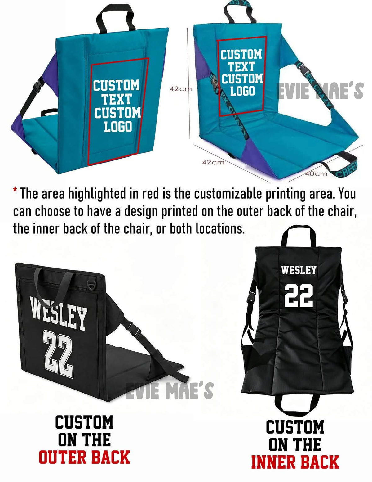 Custom Stadium Cushion
