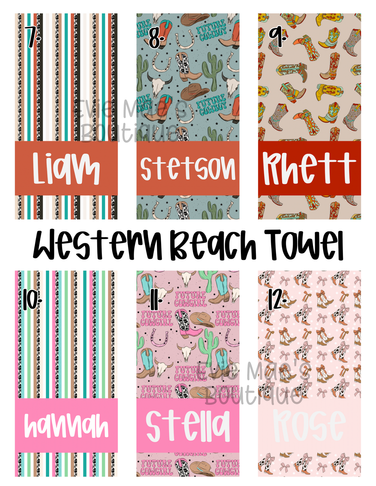 Western Beach Towel