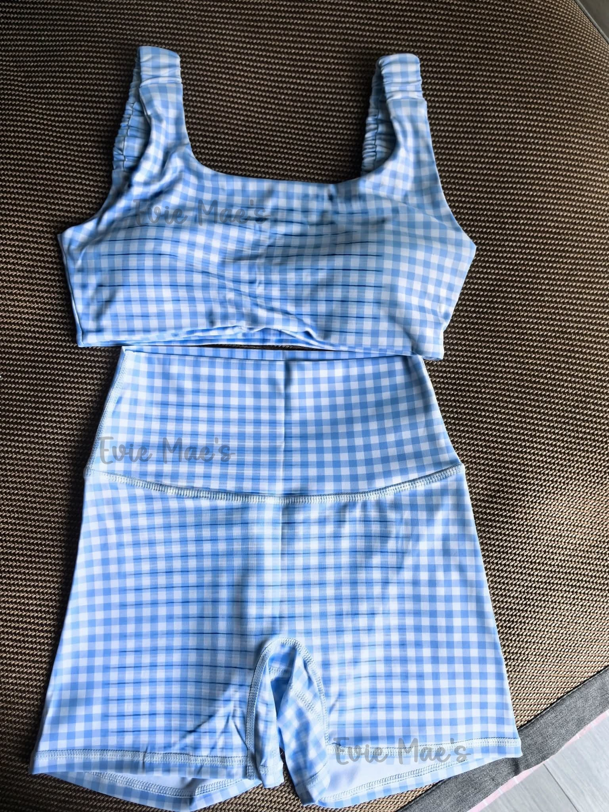 Gingham Sports Tank + Shorts