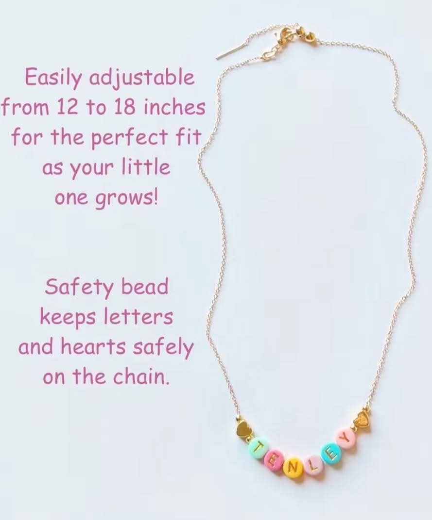 Pastel Beaded Name Necklace