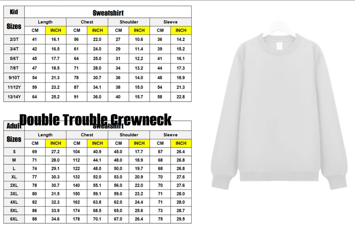 Double Trouble Crewneck