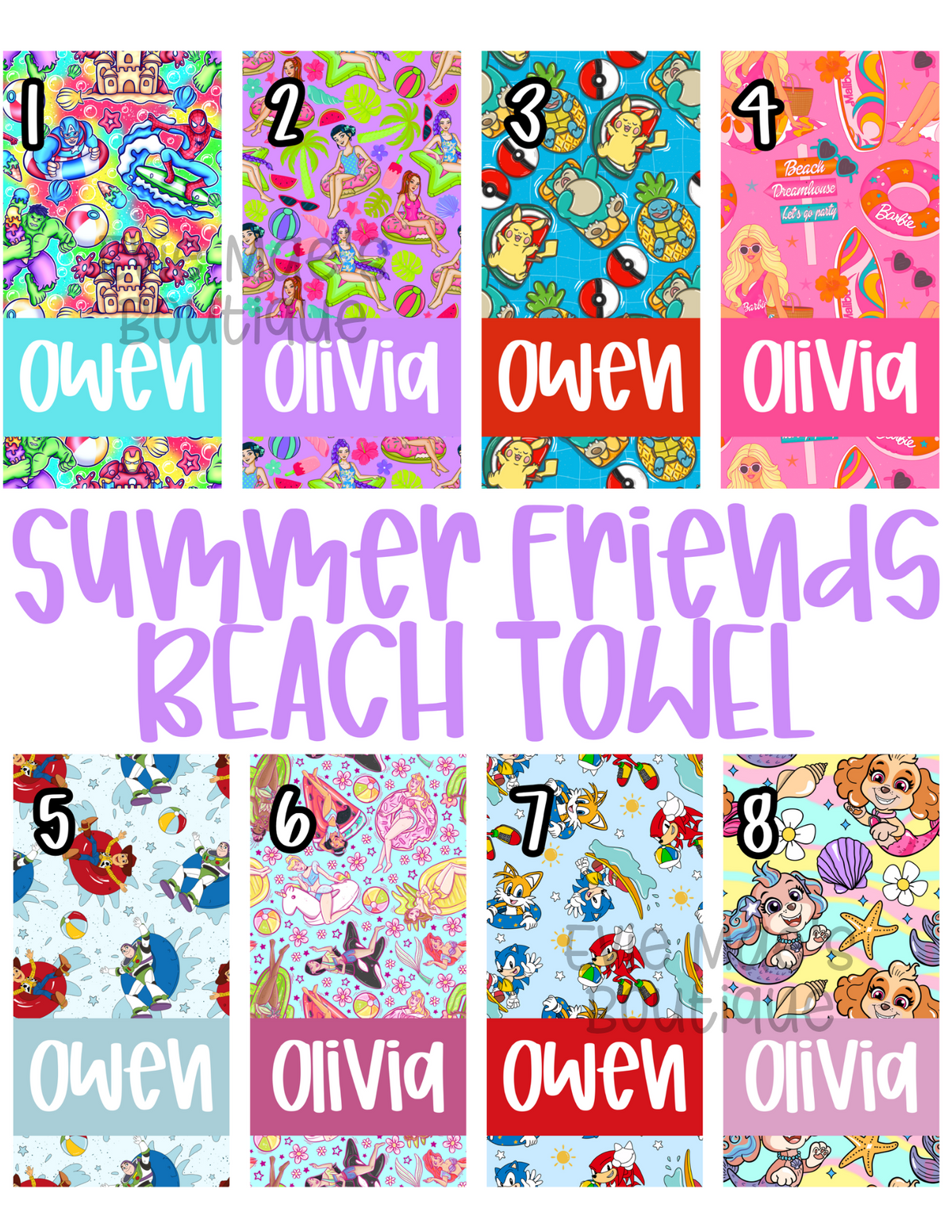 Summer Friends Beach Towel