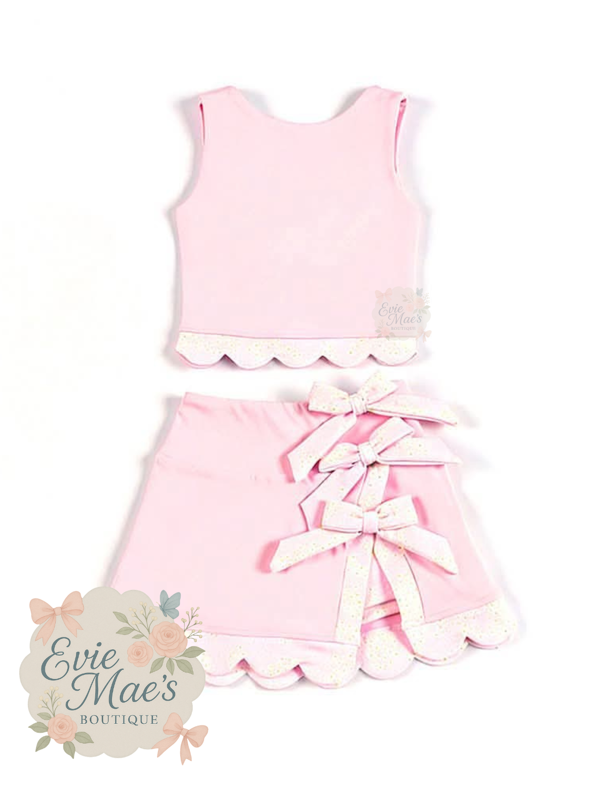 Bows & Ruffles Tank Set