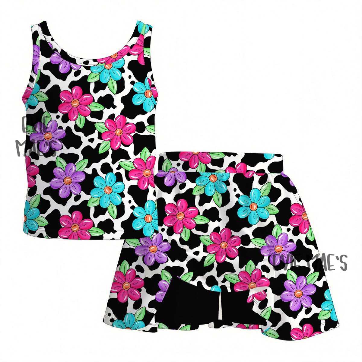 Custom Print Athletic Tank + Skort Set