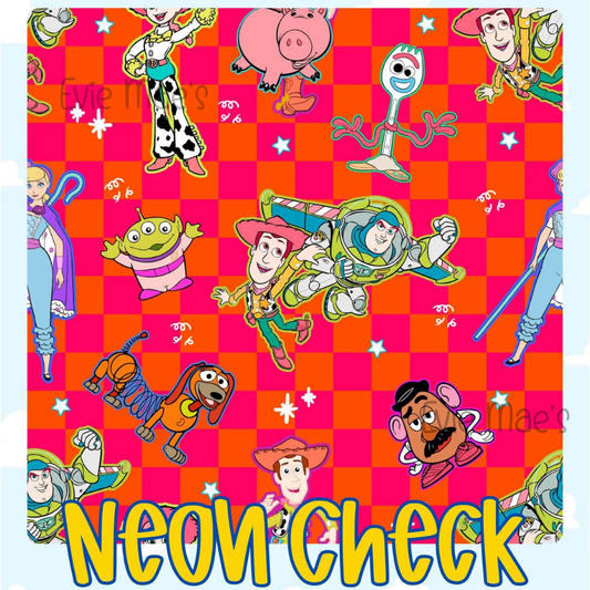 Neon Check | Cozy Story