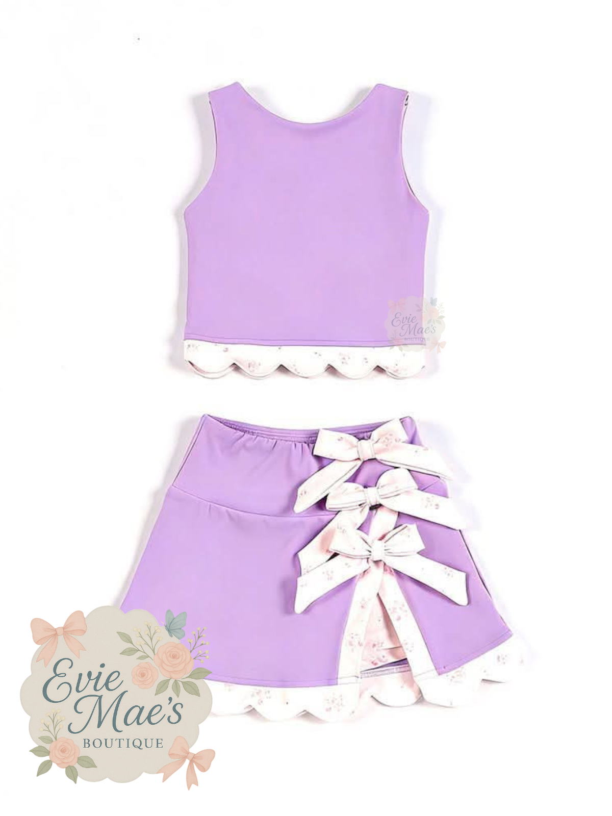 Bows & Ruffles Tank Set