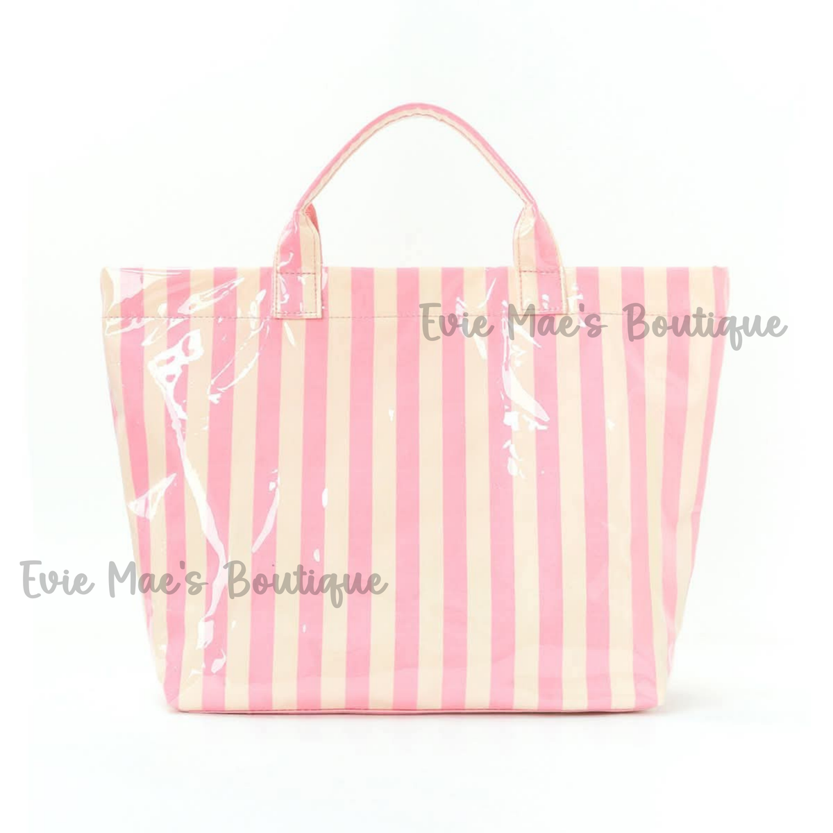 CozyClear Striped Tote