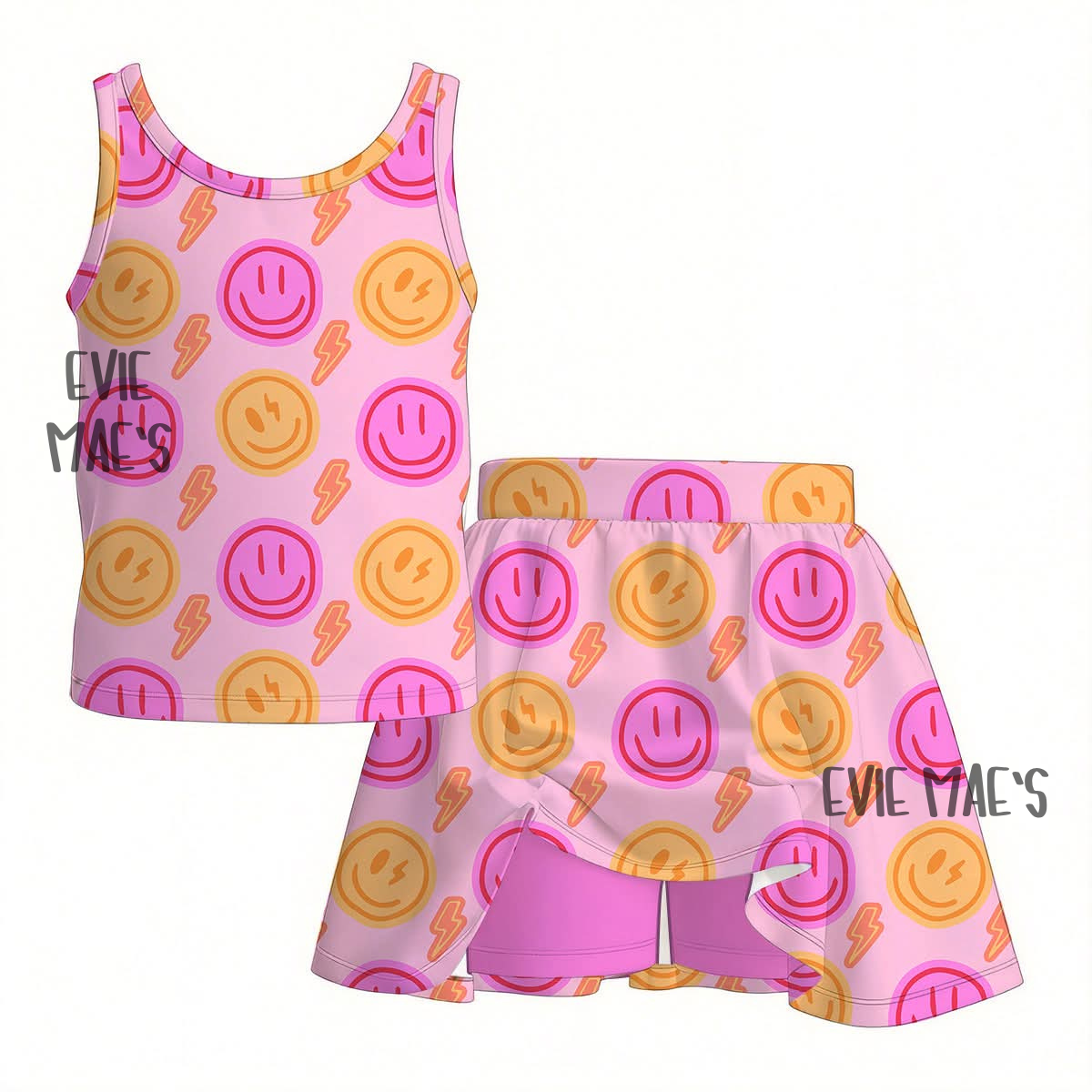 Custom Print Athletic Tank + Skort Set