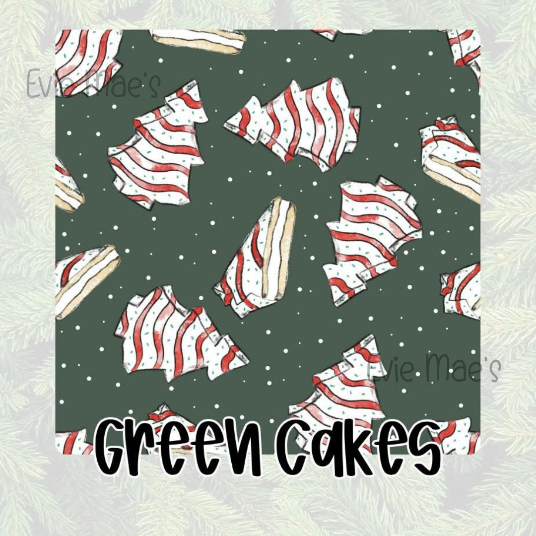Green Cakes | Cozy Claus
