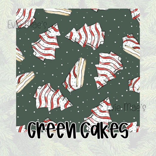 Green Cakes | Cozy Claus