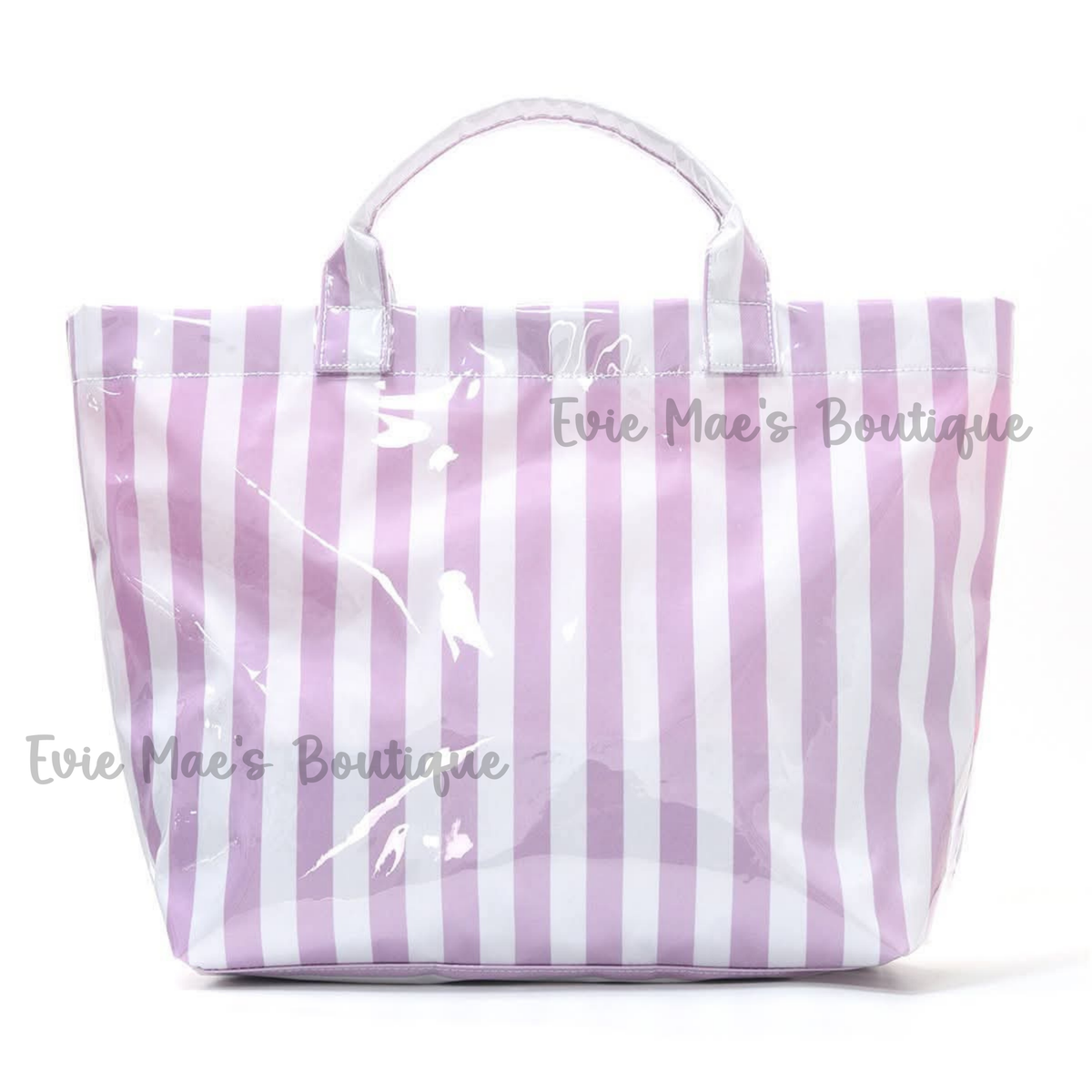 CozyClear Striped Tote