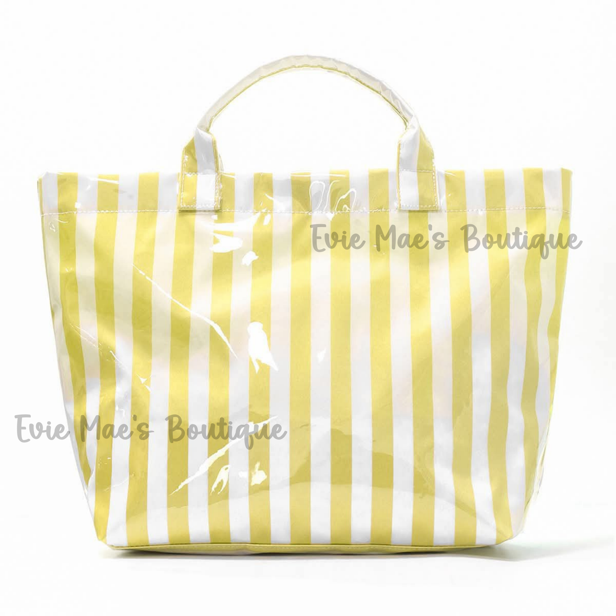 CozyClear Striped Tote