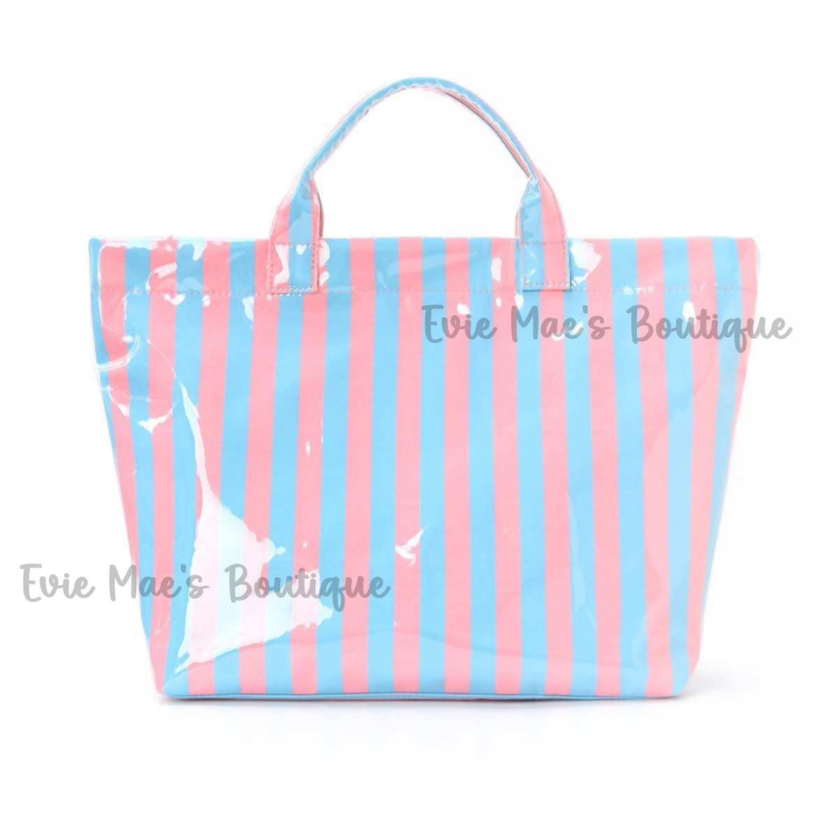CozyClear Striped Tote