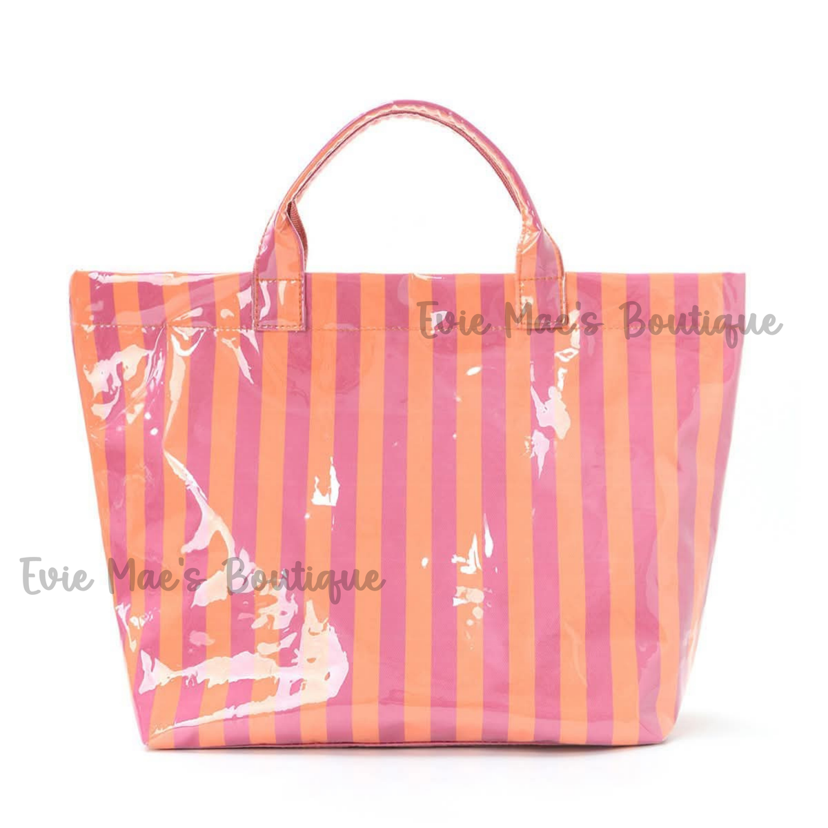 CozyClear Striped Tote