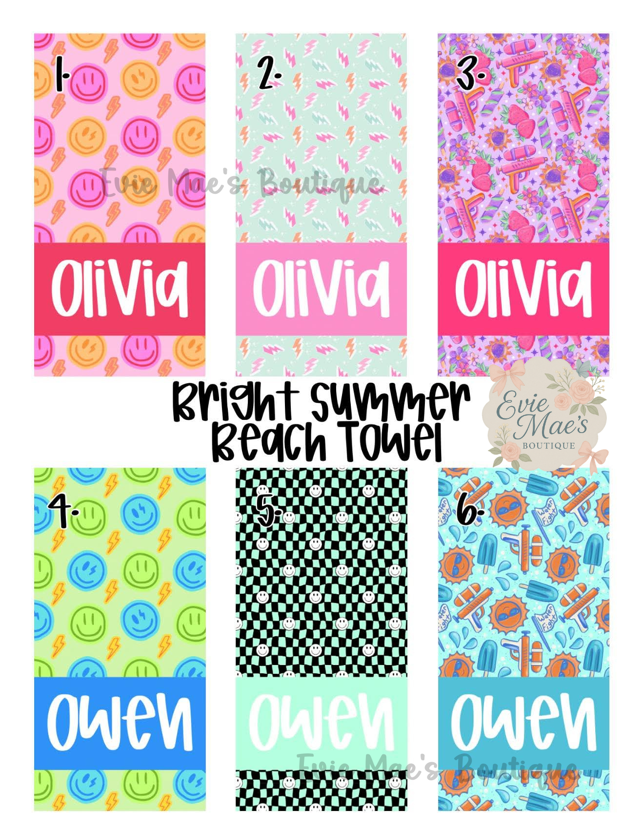 Bright Summer Beach Towels