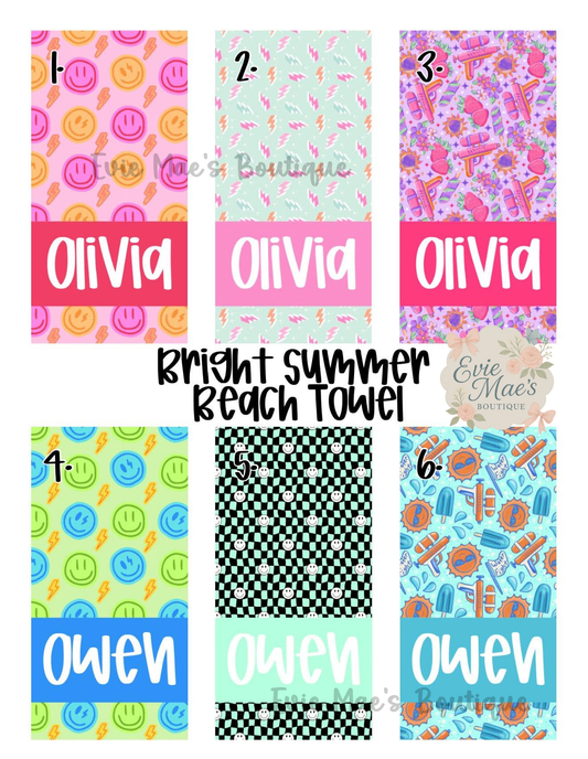 Bright Summer Beach Towels