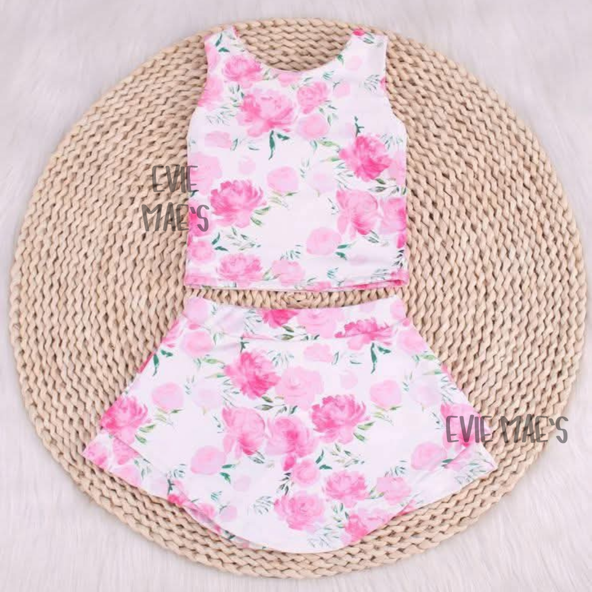 Girl's Athletic Tank + Skort Set