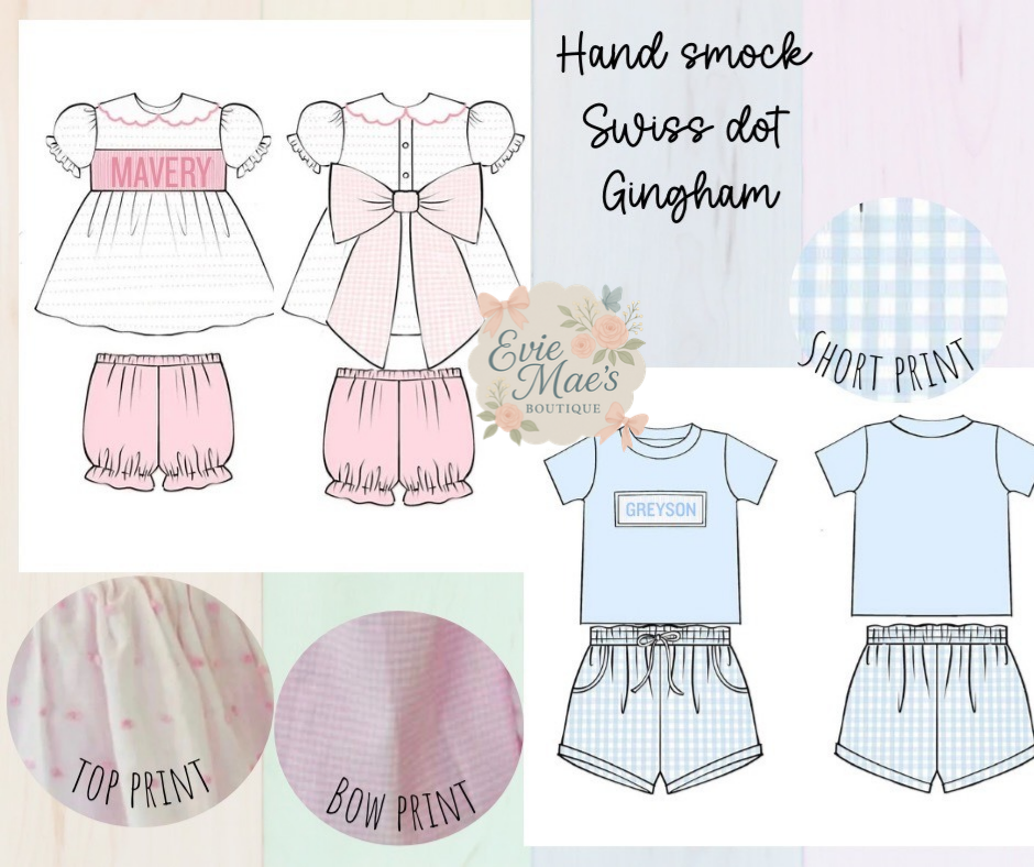 Custom Name Smocks