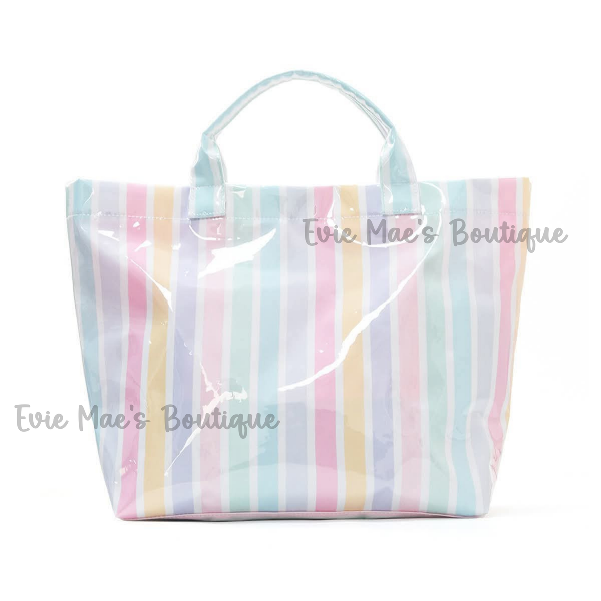 CozyClear Striped Tote