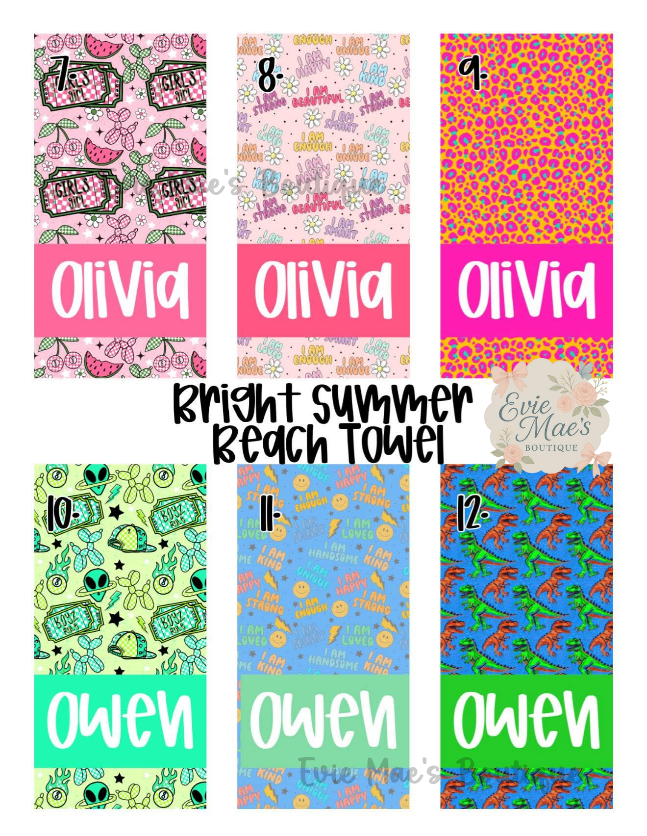 Bright Summer Beach Towels