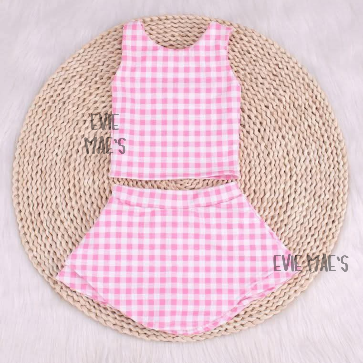 Girl's Athletic Tank + Skort Set