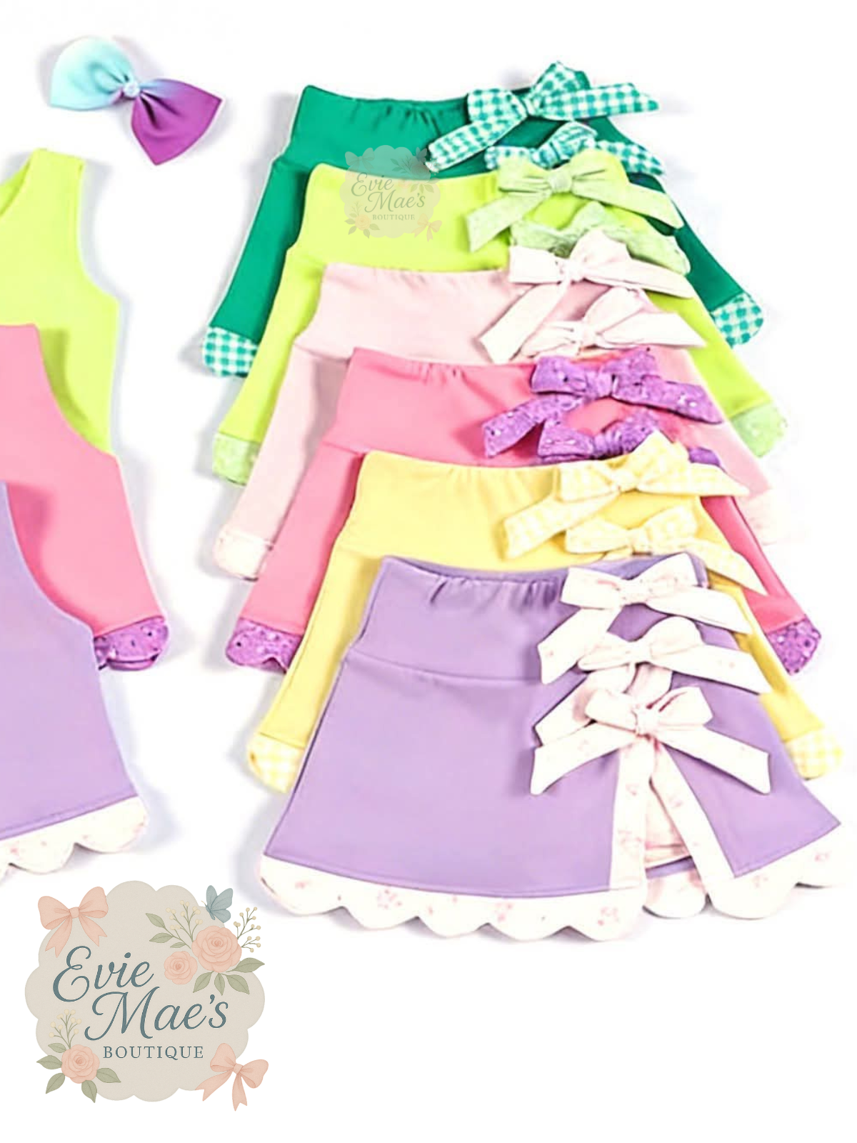 Bows & Ruffles Tank Set