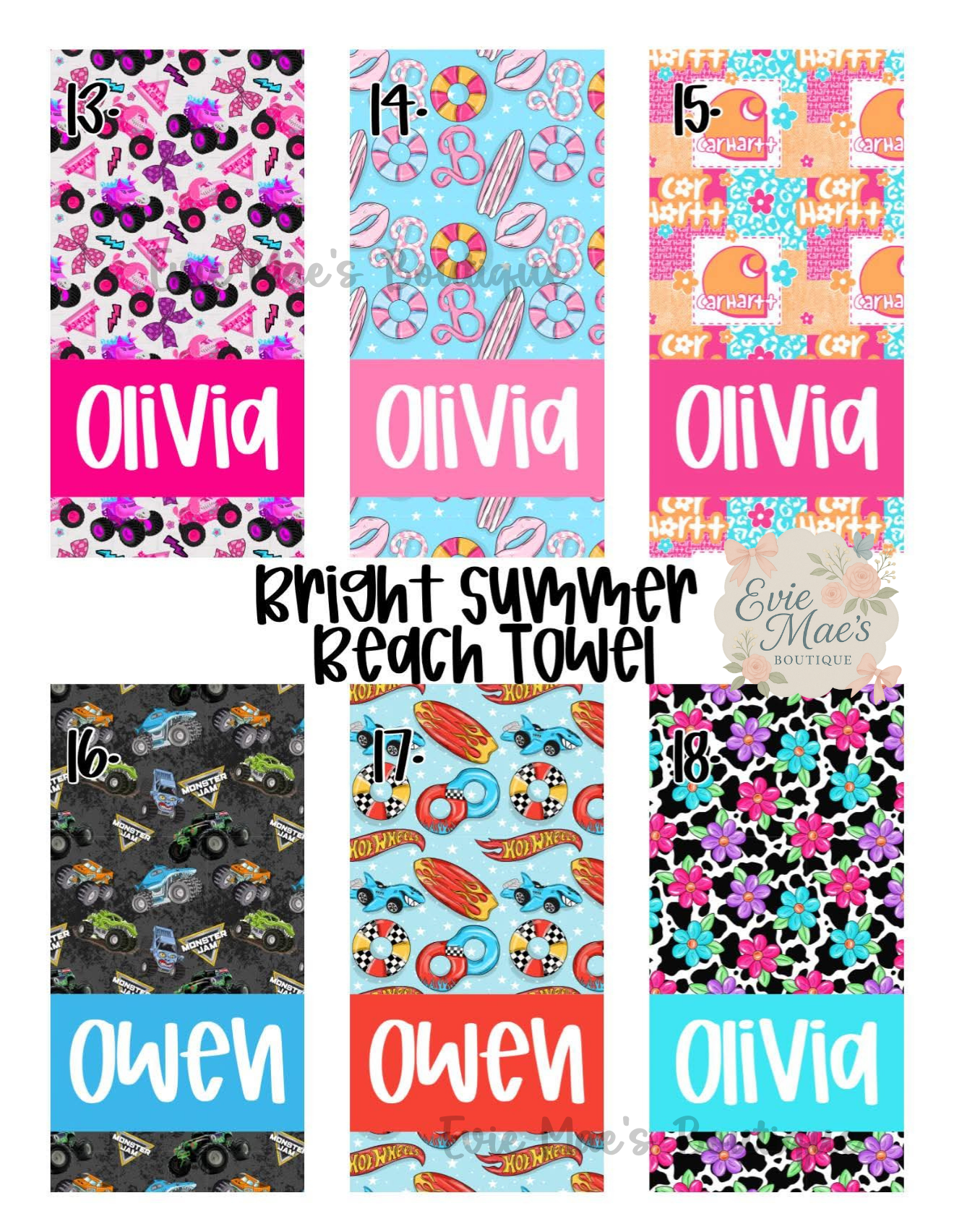 Bright Summer Beach Towels