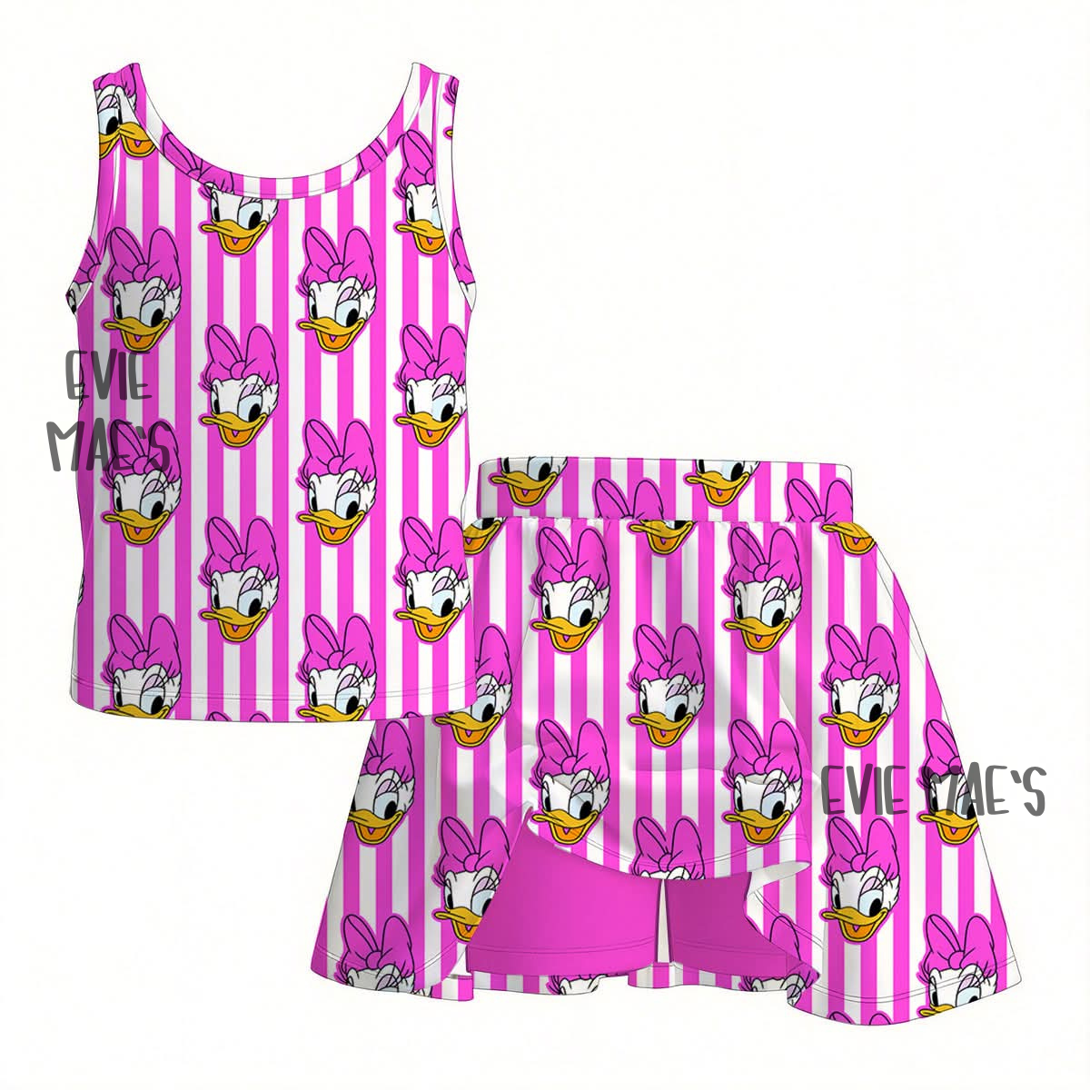 Custom Print Athletic Tank + Skort Set