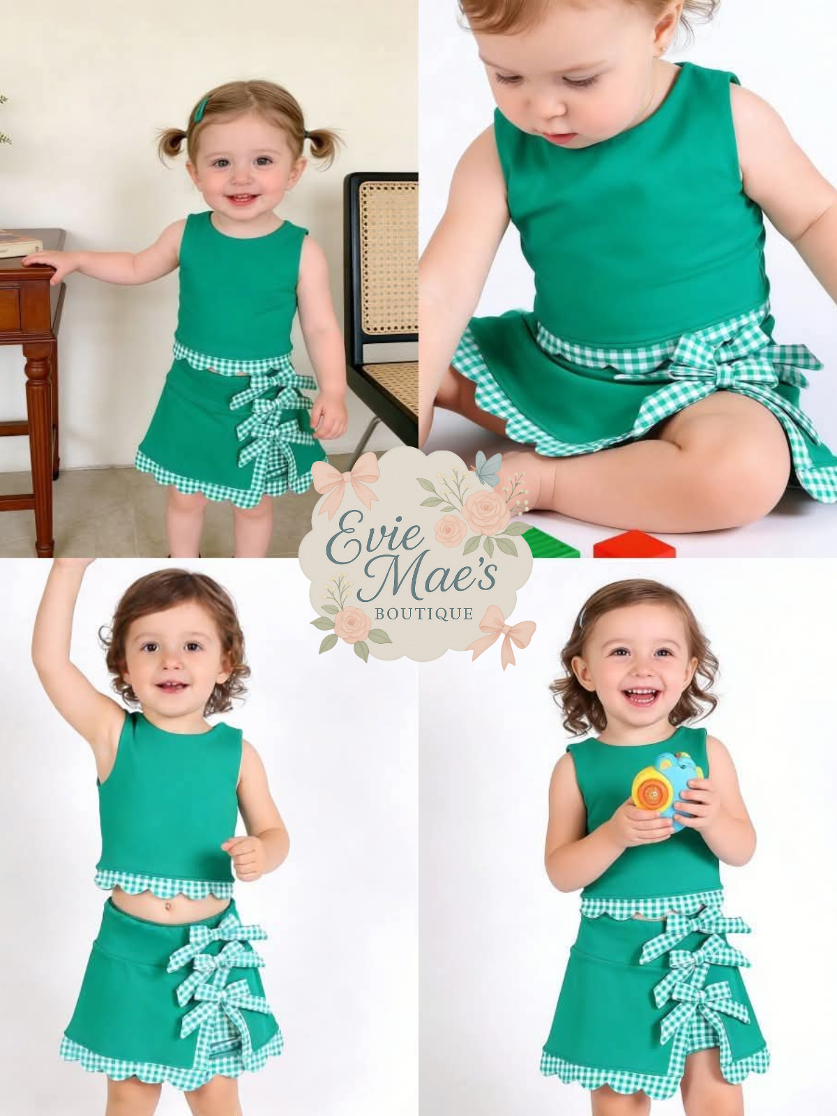 Bows & Ruffles Tank Set