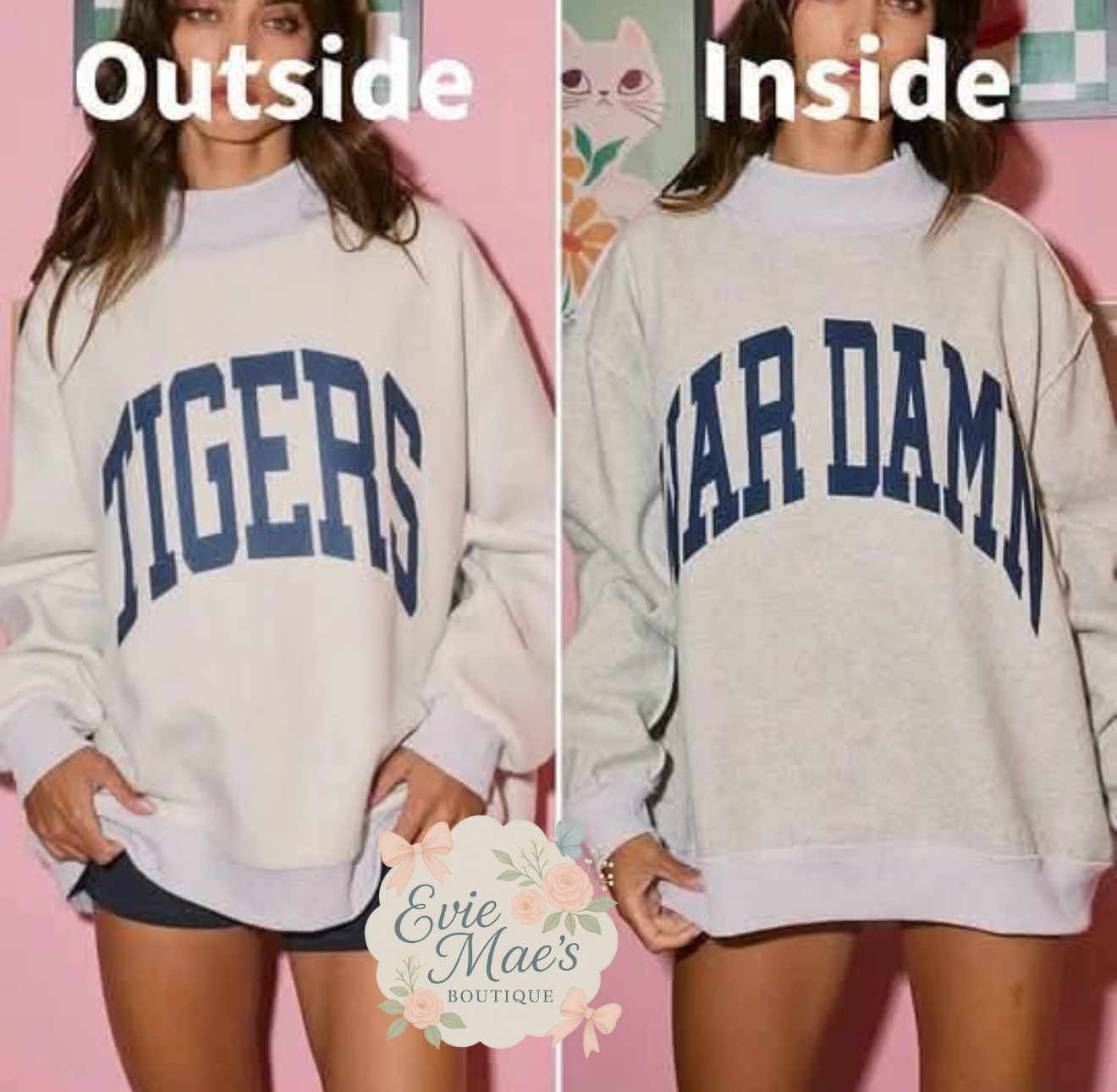 Custom Reversible Sweatshirts