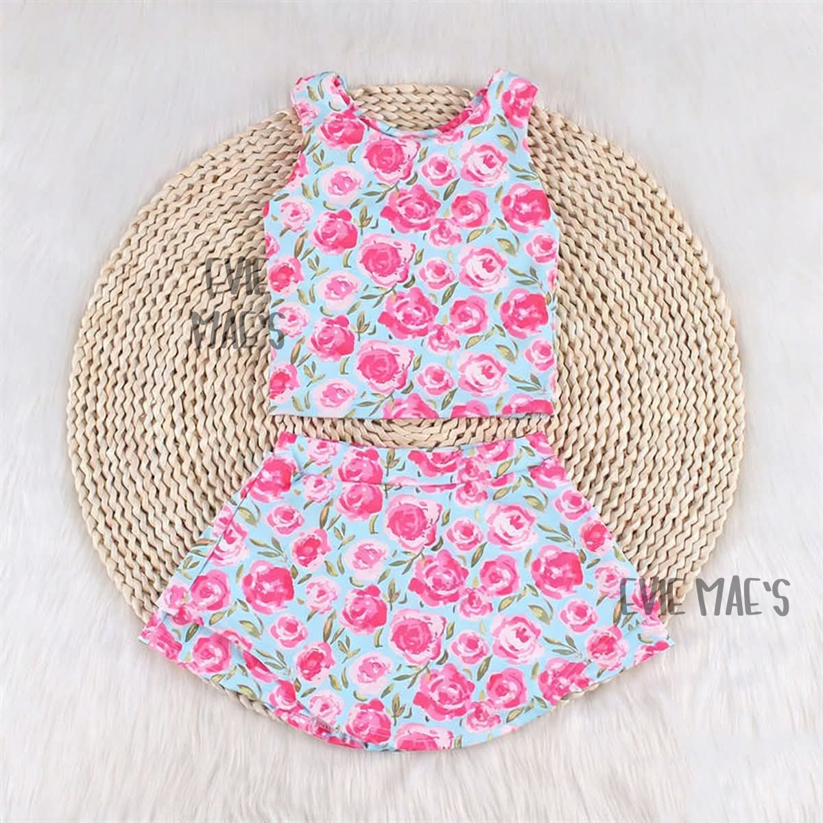 Girl's Athletic Tank + Skort Set