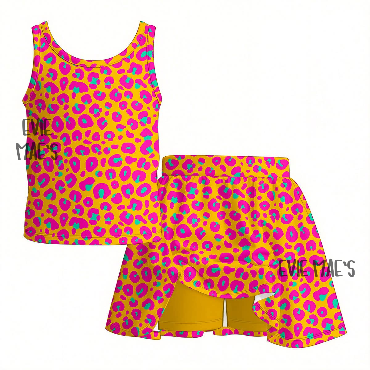 Custom Print Athletic Tank + Skort Set