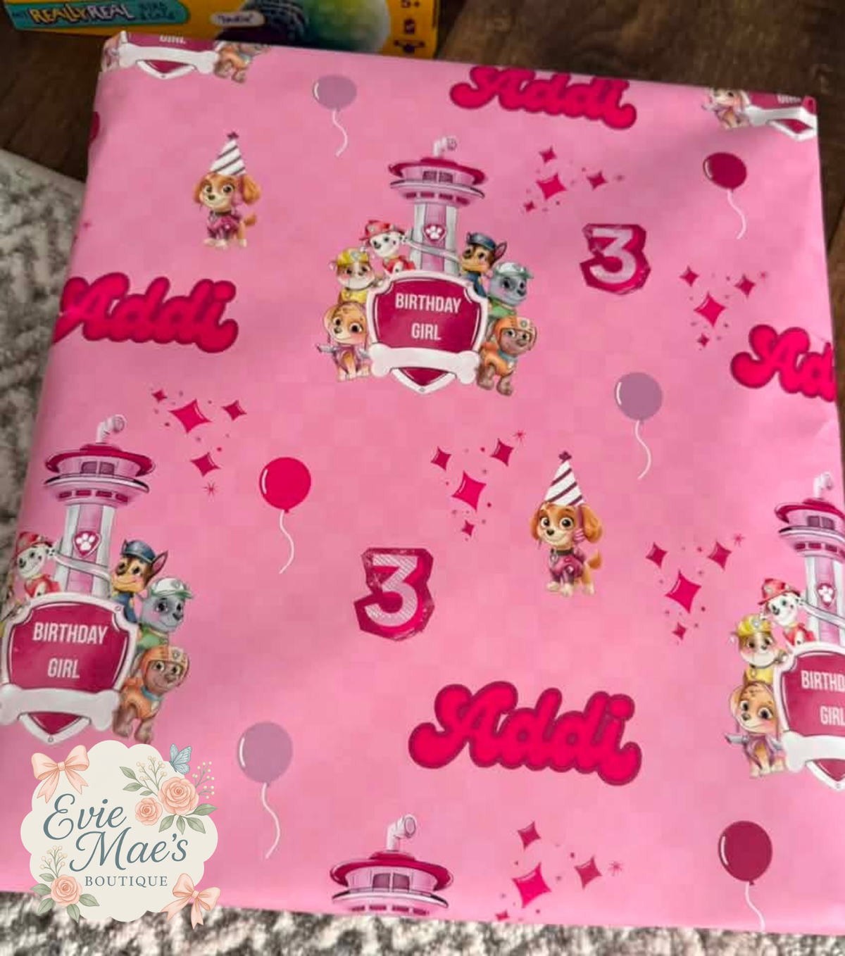 Personalized Gift Wrap