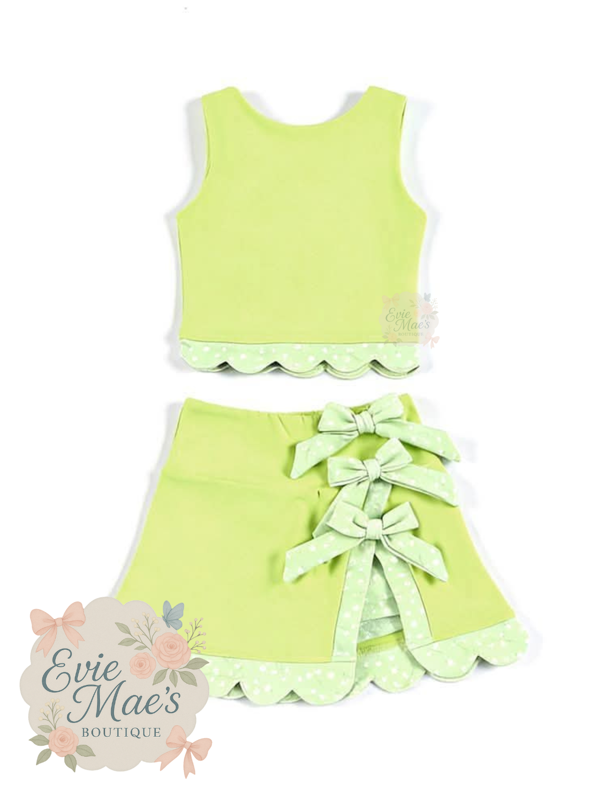 Bows & Ruffles Tank Set