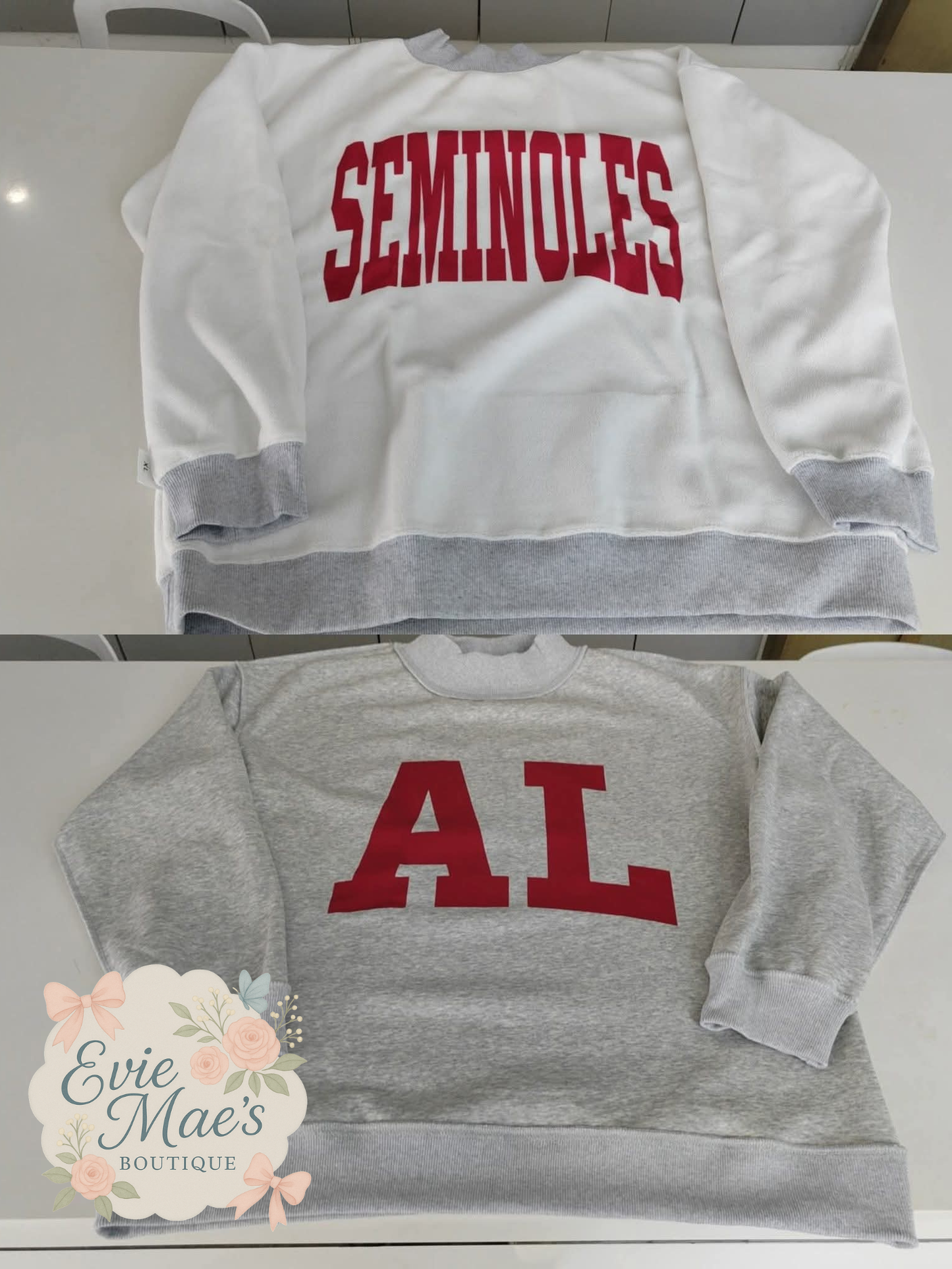 Custom Reversible Sweatshirts