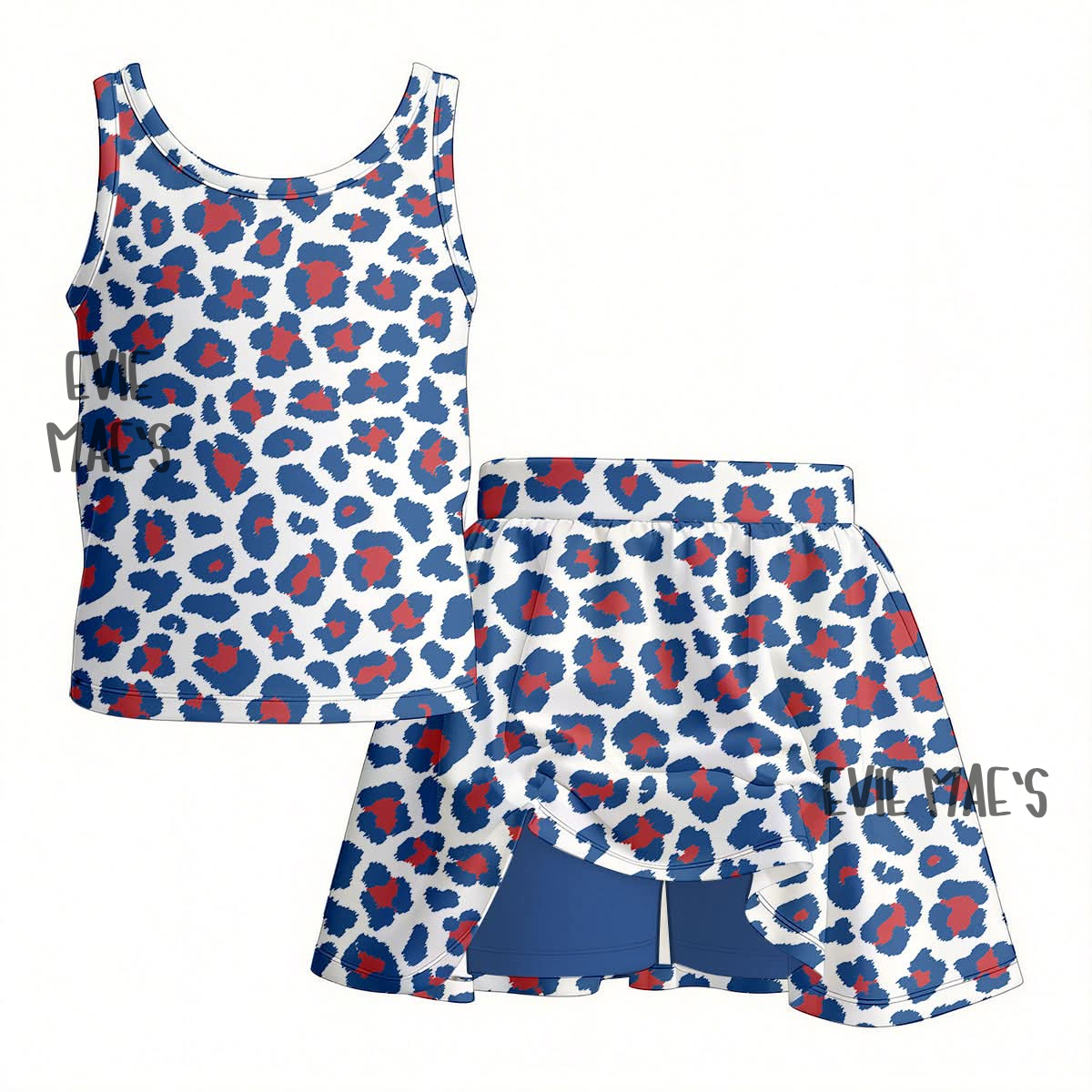 Custom Print Athletic Tank + Skort Set