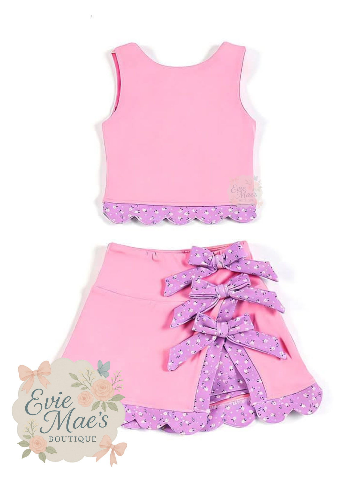 Bows & Ruffles Tank Set