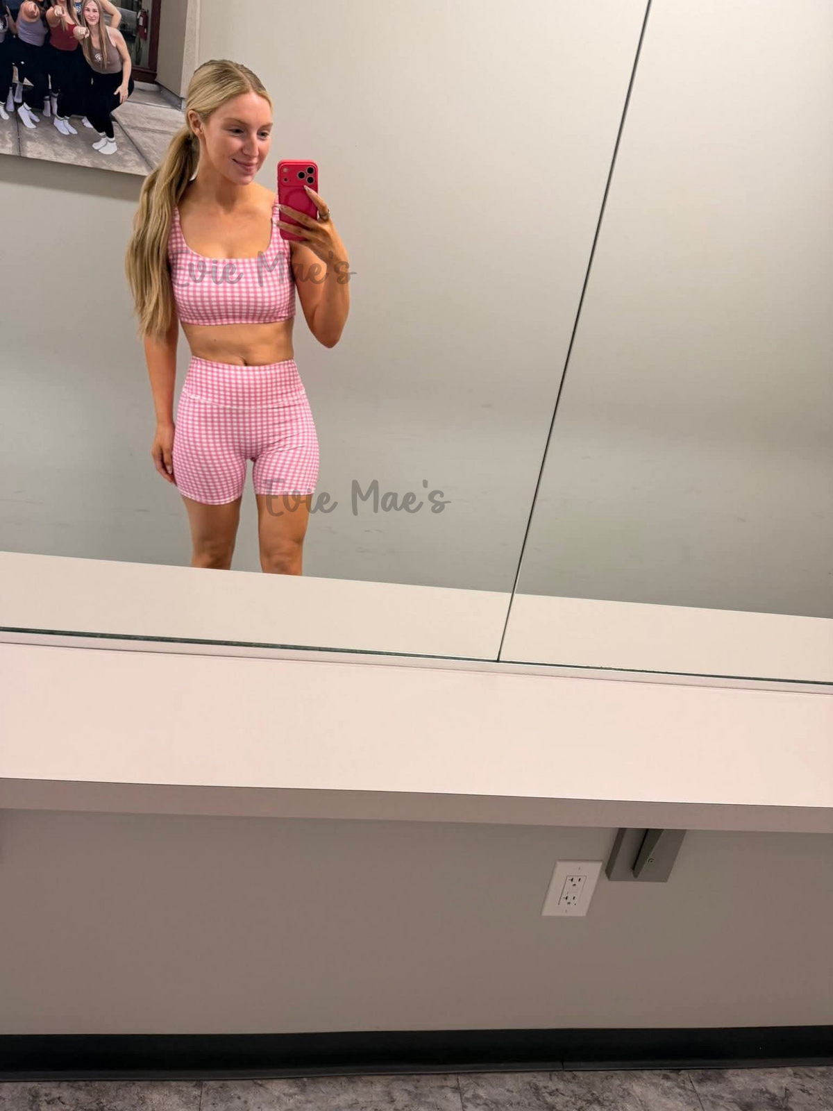 Gingham Sports Tank + Shorts