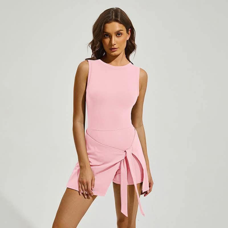 Active Tank Wrap Skort Dress