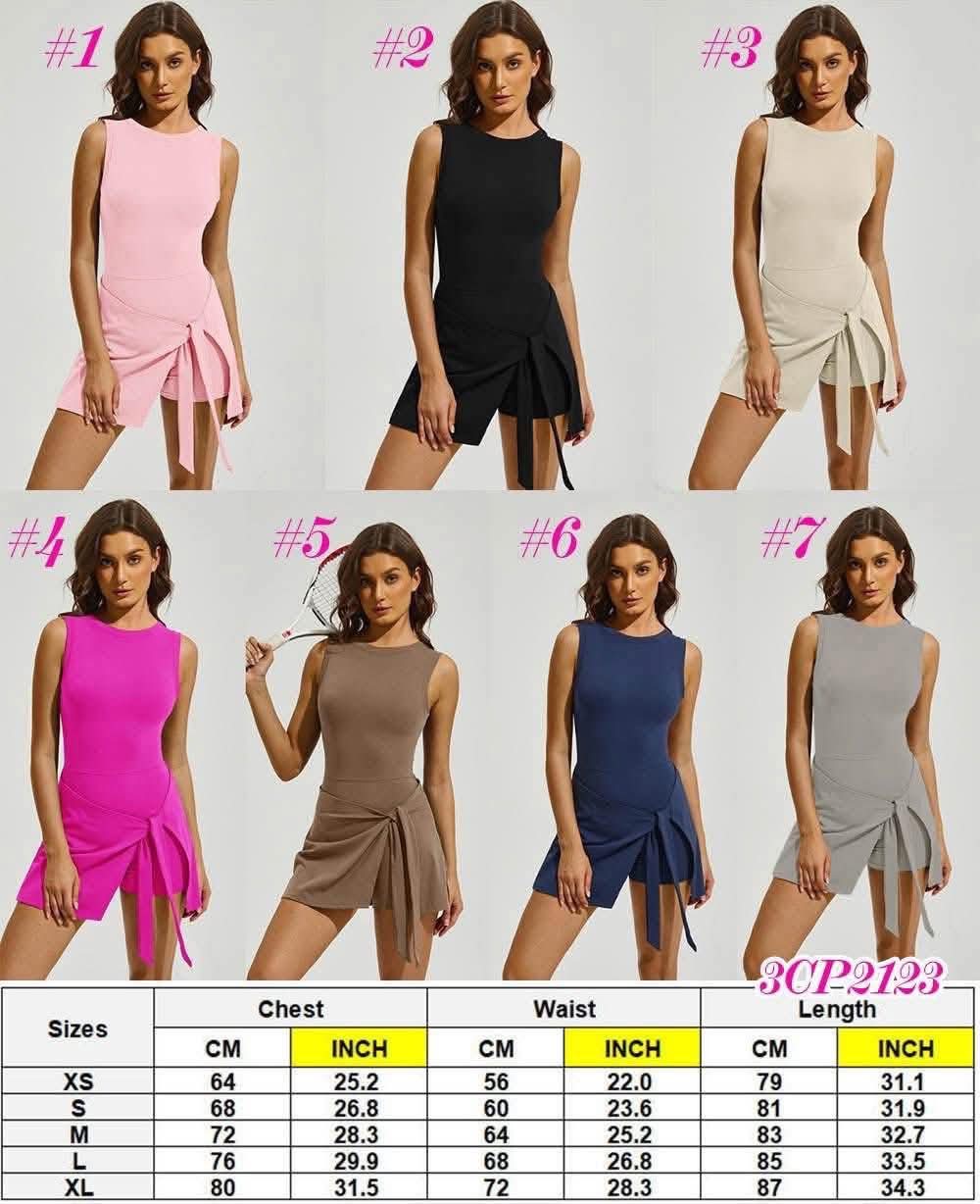 Active Tank Wrap Skort Dress