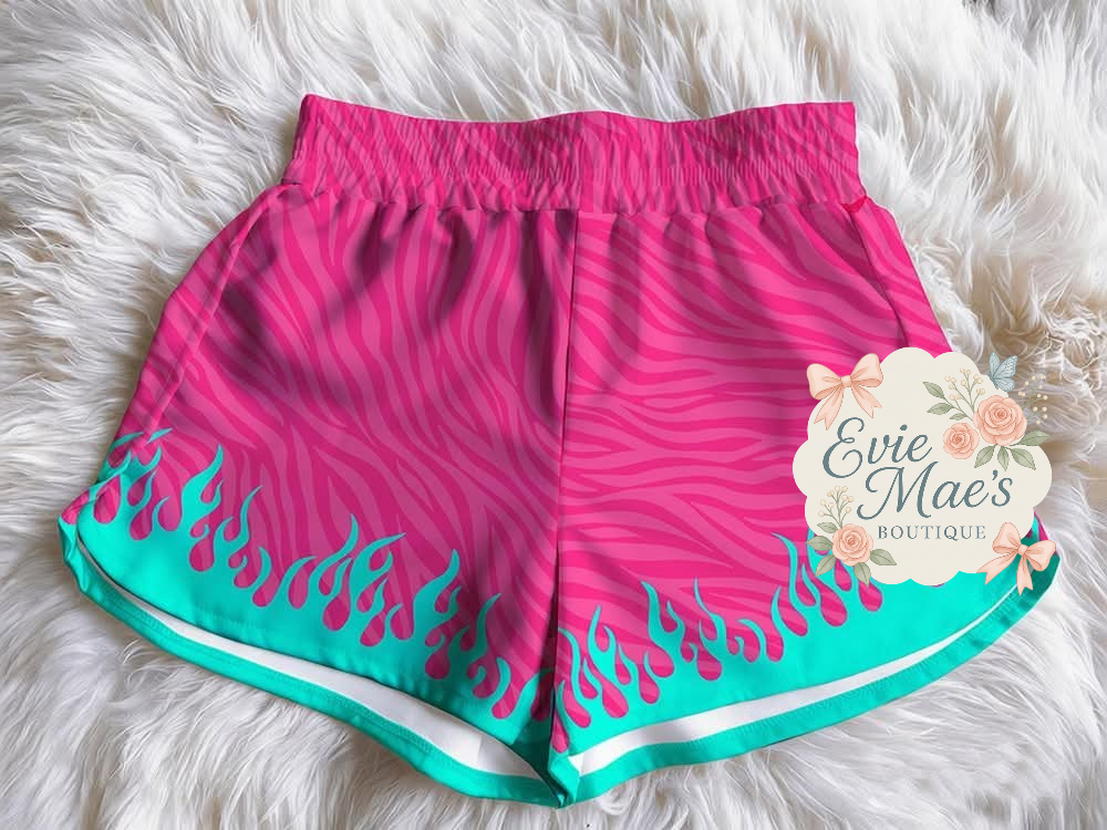Custom Flame Shorts