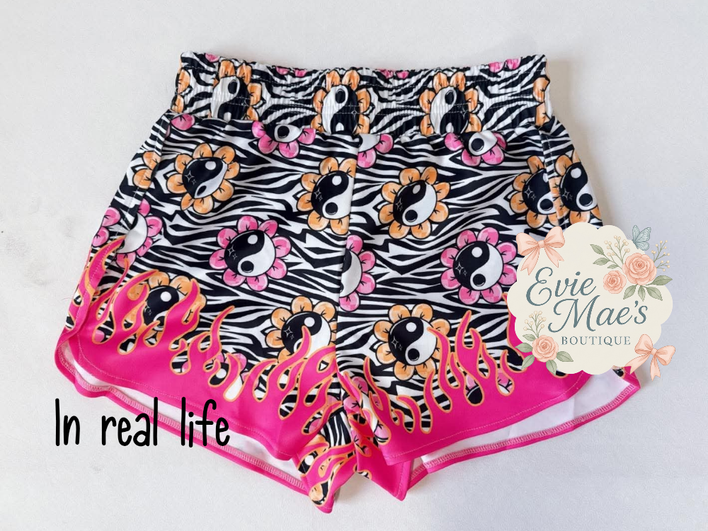 Custom Flame Shorts