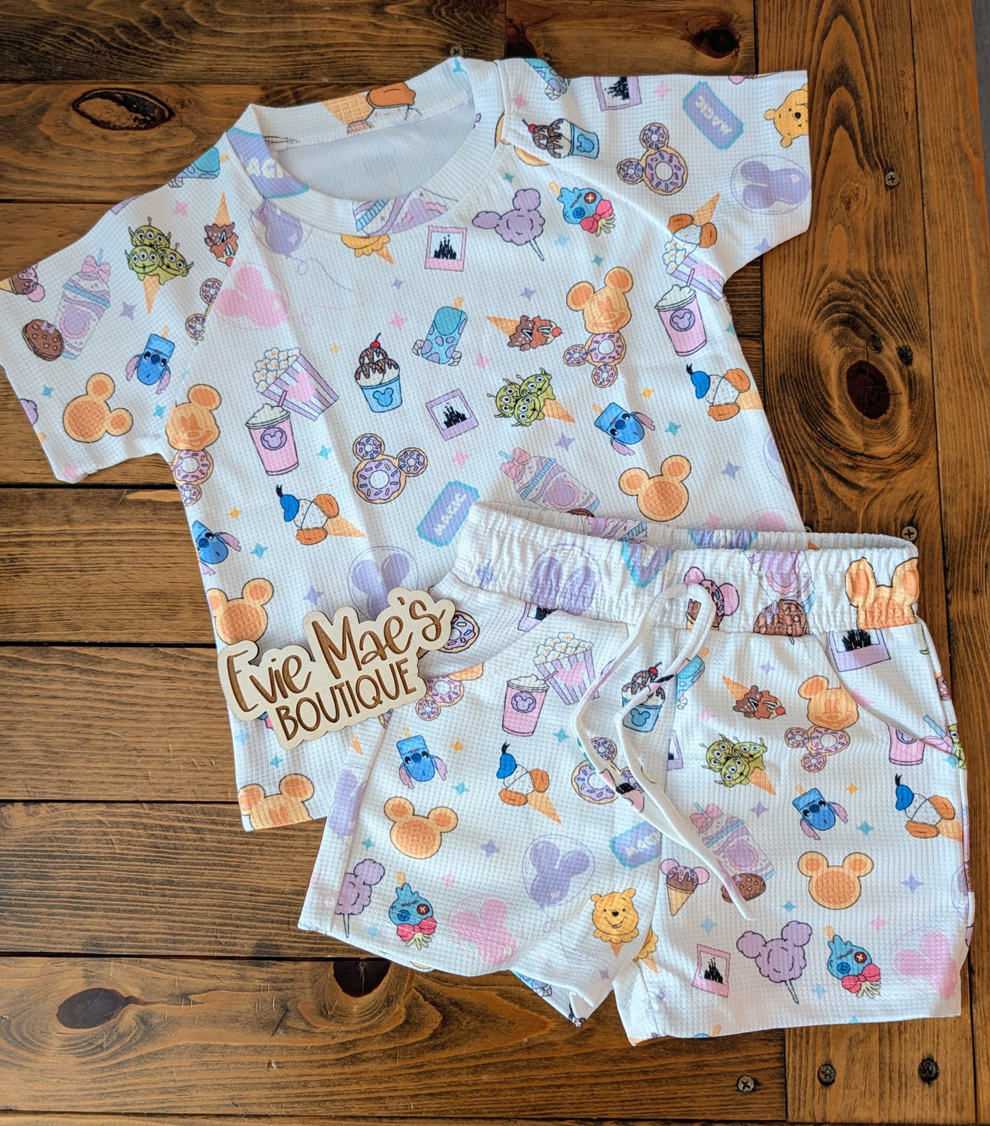 Waffle Short Sleeve Set
