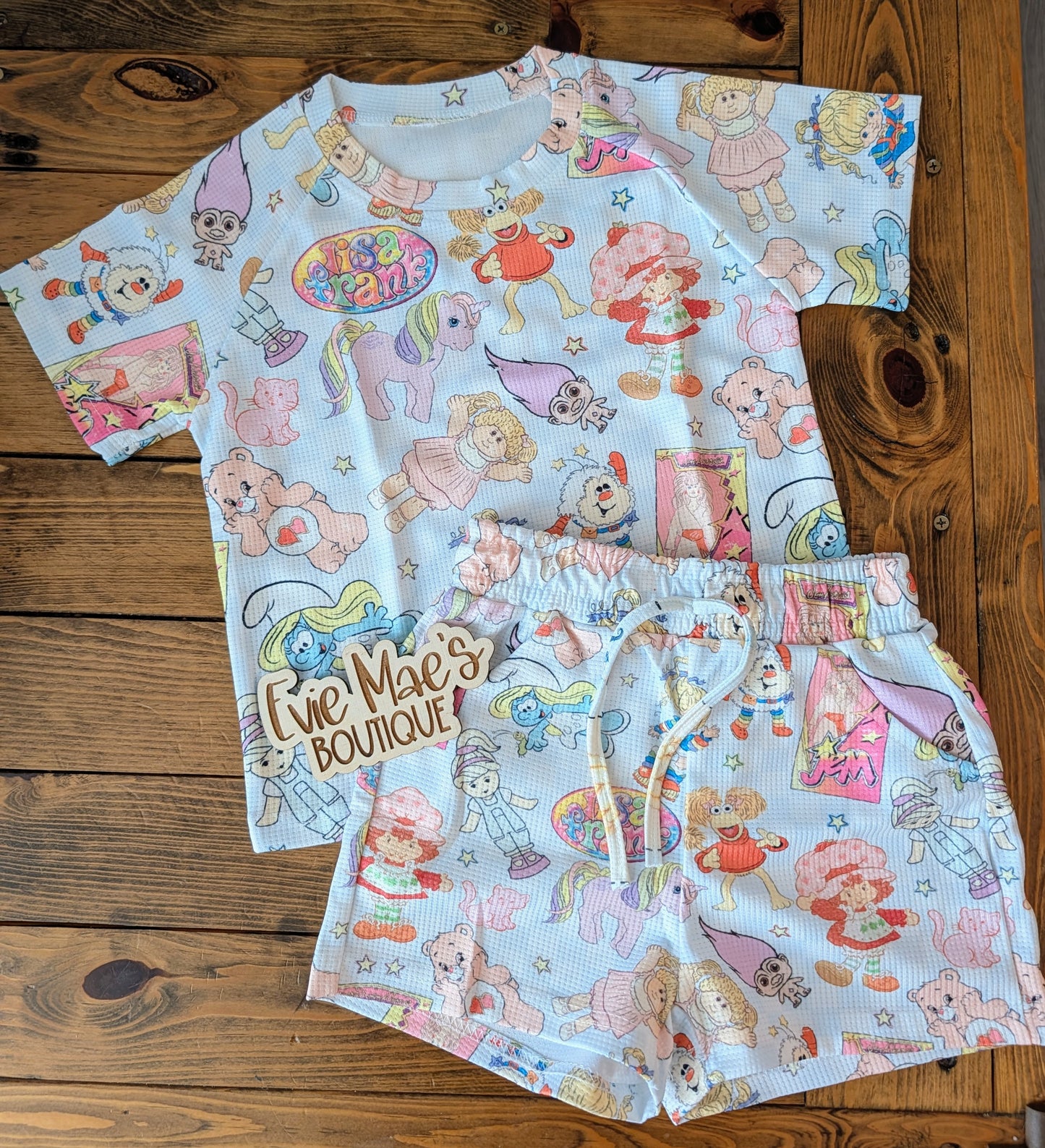 Waffle Short Sleeve Set