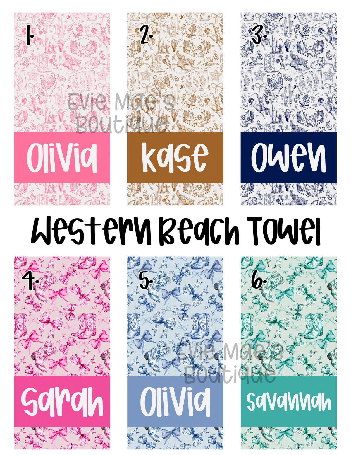Western Beach Towel